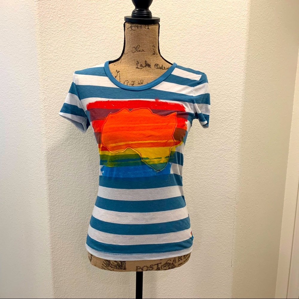 ULTRA RATE Aviator Nations Stripe Tee S